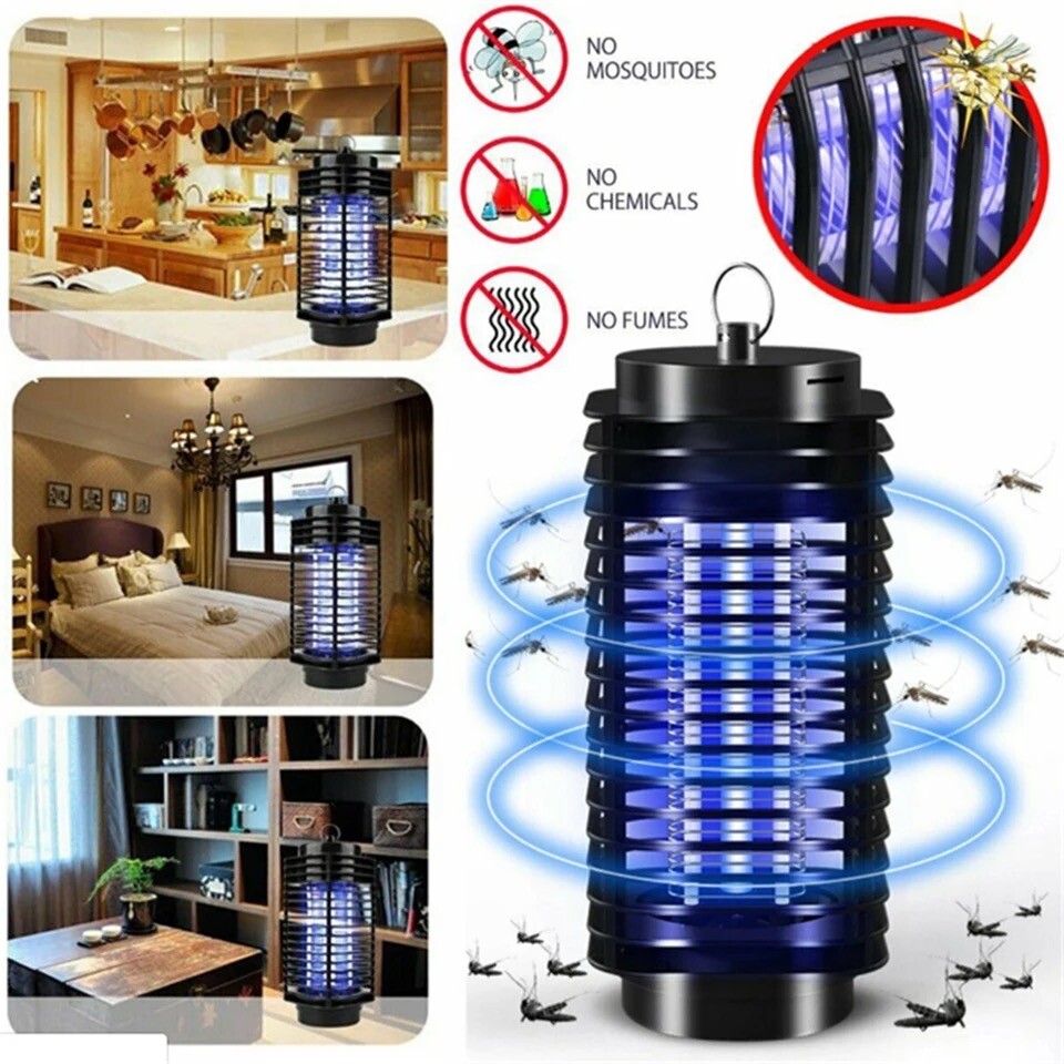 1/2PK Electric UV Mosquito Killer Lamp Outdoor/Indoor Fly Bug Insect Zapper Trap