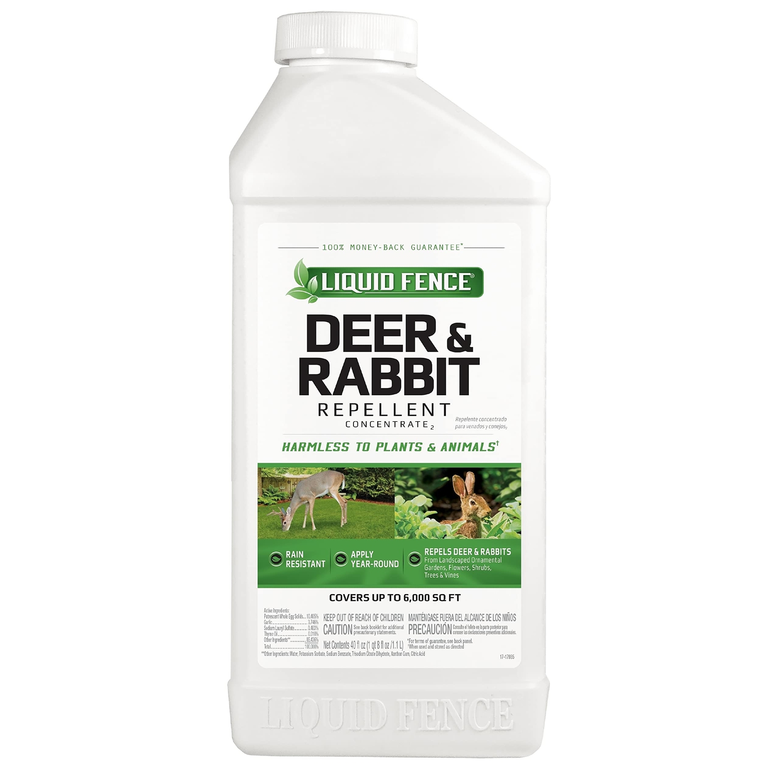 Liquid Fence Deer & Rabbit Repellent Concentrate,Keep Deer & Rabbits Out of G…