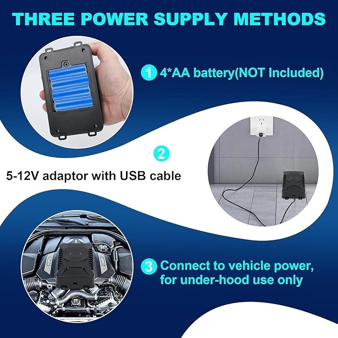 4 Pcs Ultrasonic Pest Reject Car Control Electronic Repellent Rat Mice Repeller