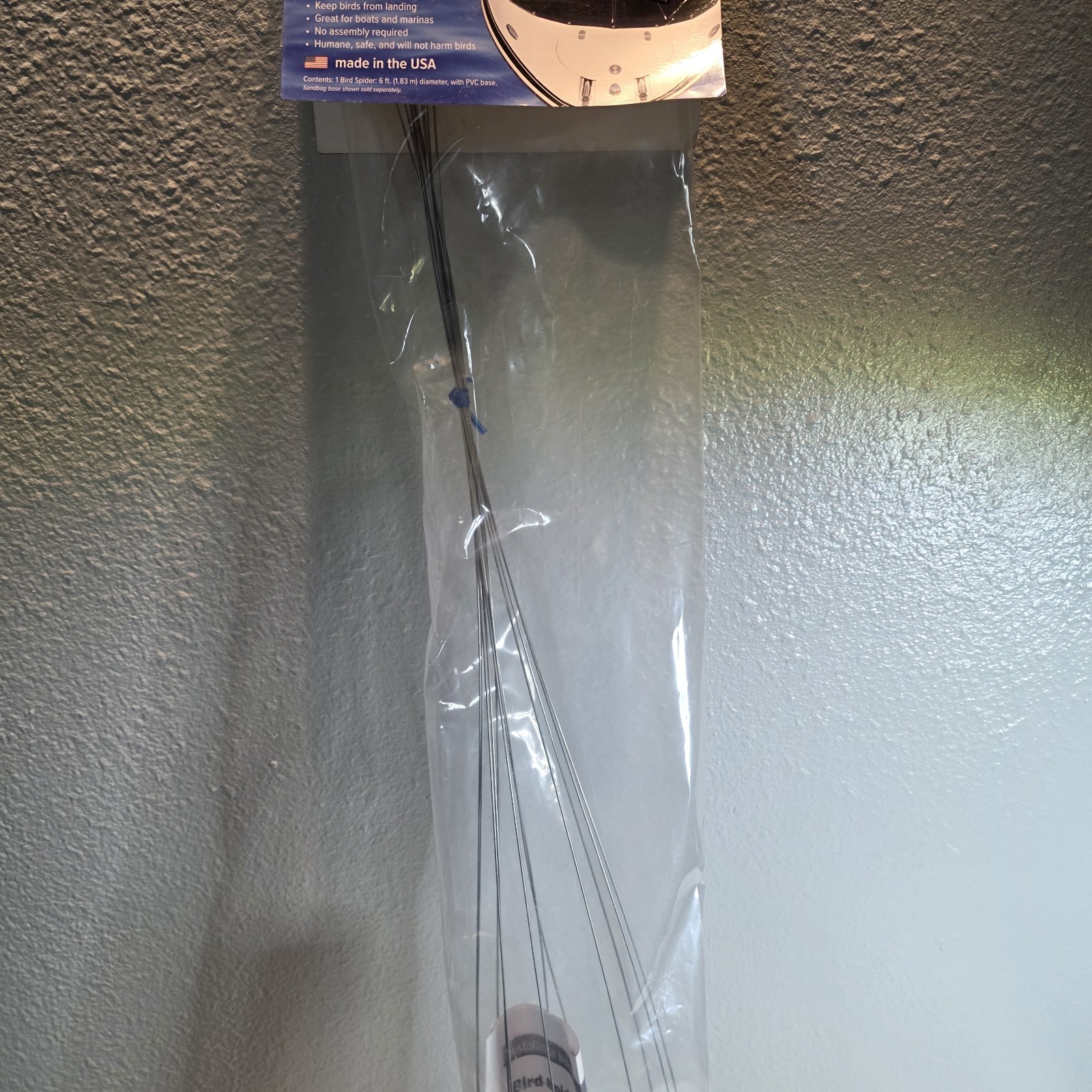 Bird-B-Gone Spider Spinning Bird Deterrent BS600 6 Feet