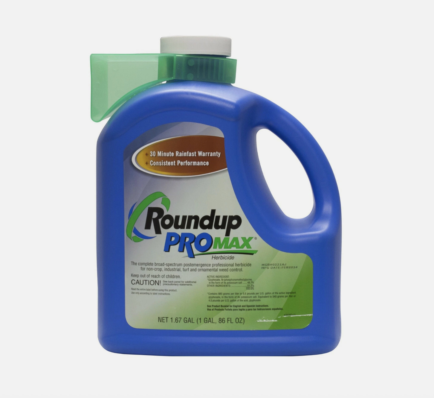 Roundup Pro Max 1.67 Gals Weed & Brush Killer Herbicide Turf Ornamental Weeds !
