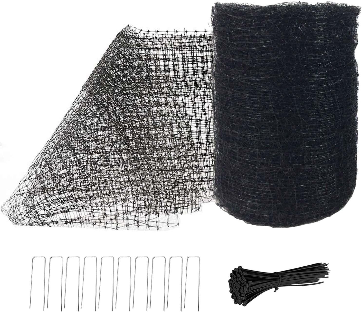 Easy Install 7′ x 100′ Polypropylene Garden Netting for Ultimate Protection