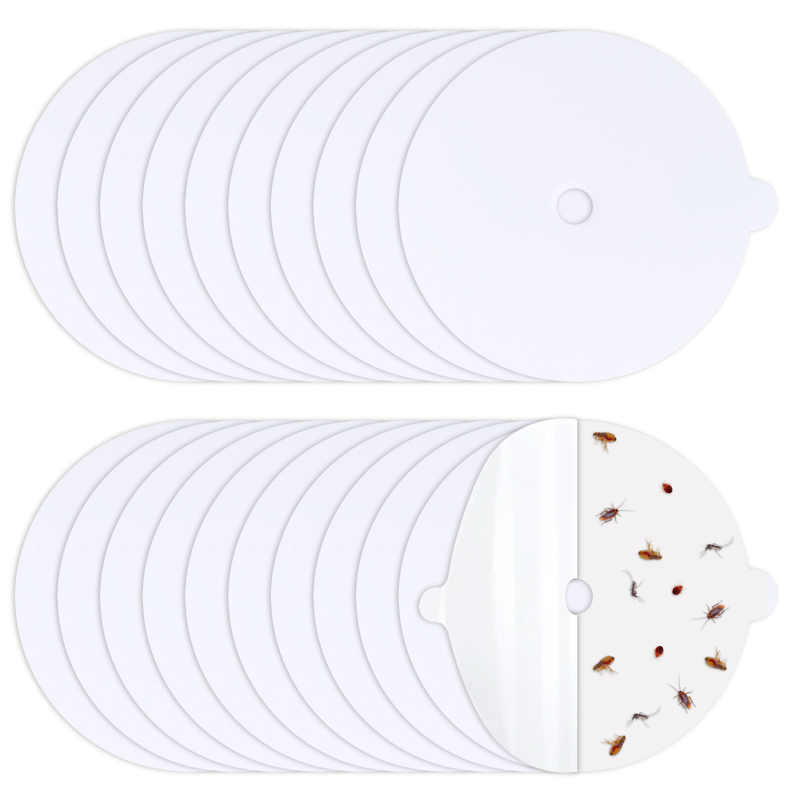 20Pack Disposable Flea Trap Sticker Sticky Dome Flea Trap Refill Flea Glue Discs