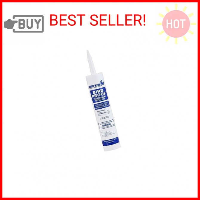 Bird-X Bird Proof Gel, Sticky and Transparent Clear Gel, Long-Lasting and Easy t