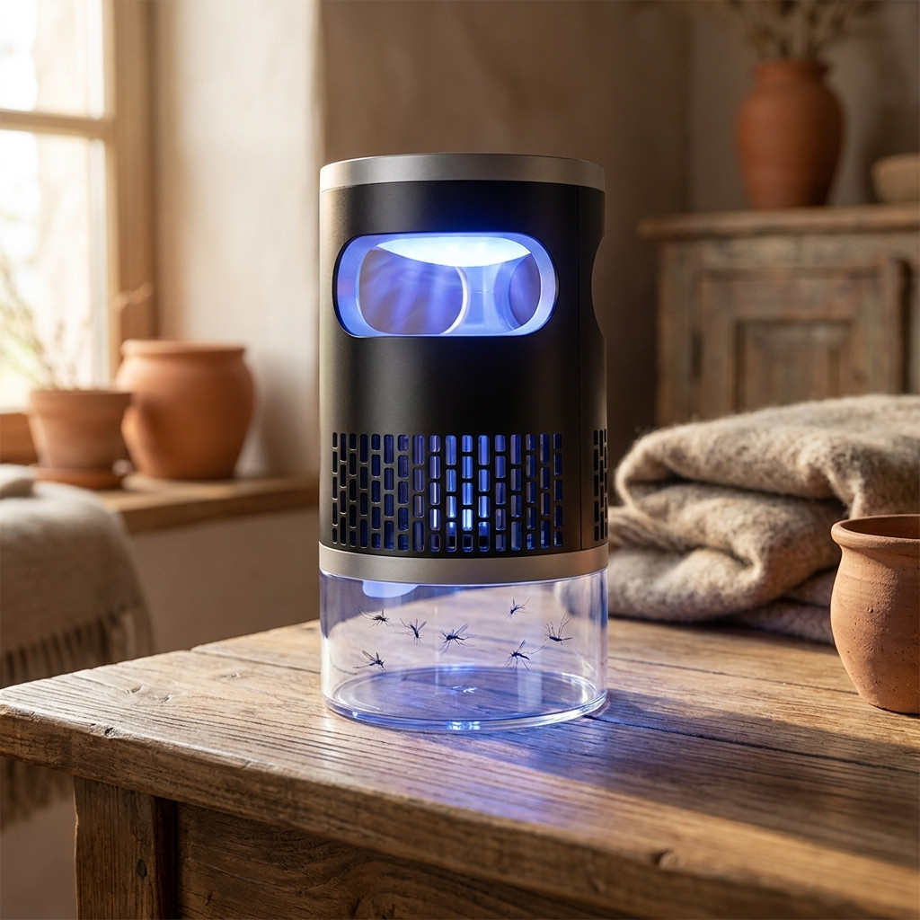 Mosquito Killer Lamp UV Light Trap Fan Suction Insect Bug Zapper Silent