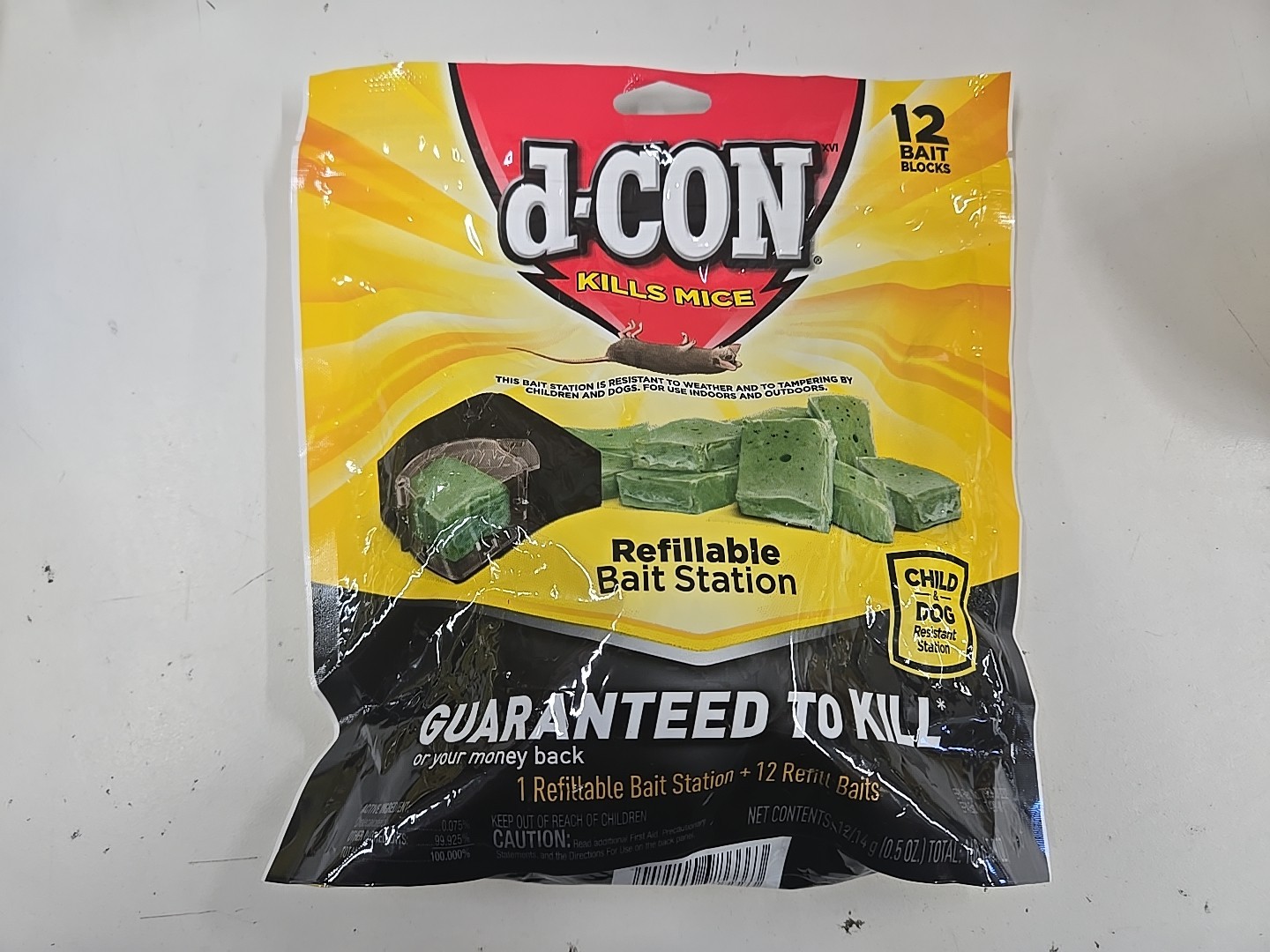 D-Con Kills House Mice 1 Refillable + 12 Refill Bait Blocks