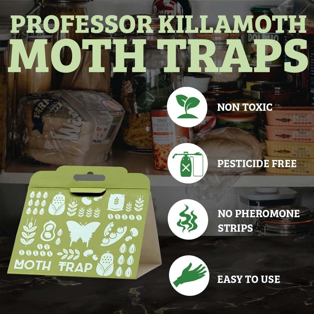 Child & Pet Safe Pantry Moth Traps 6-Pack | Non-Toxic Food Protection