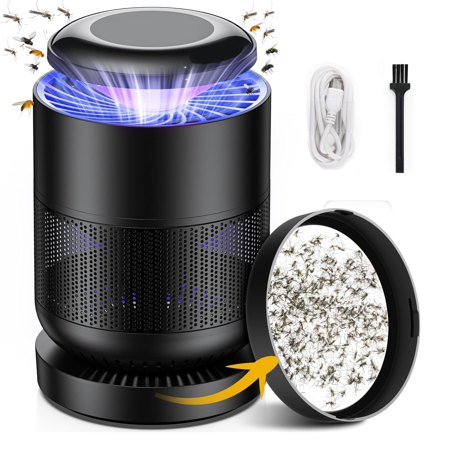 Mosquito Flying Insect Bug Moths Gnat killer Zapper by indoor Light HV shocked