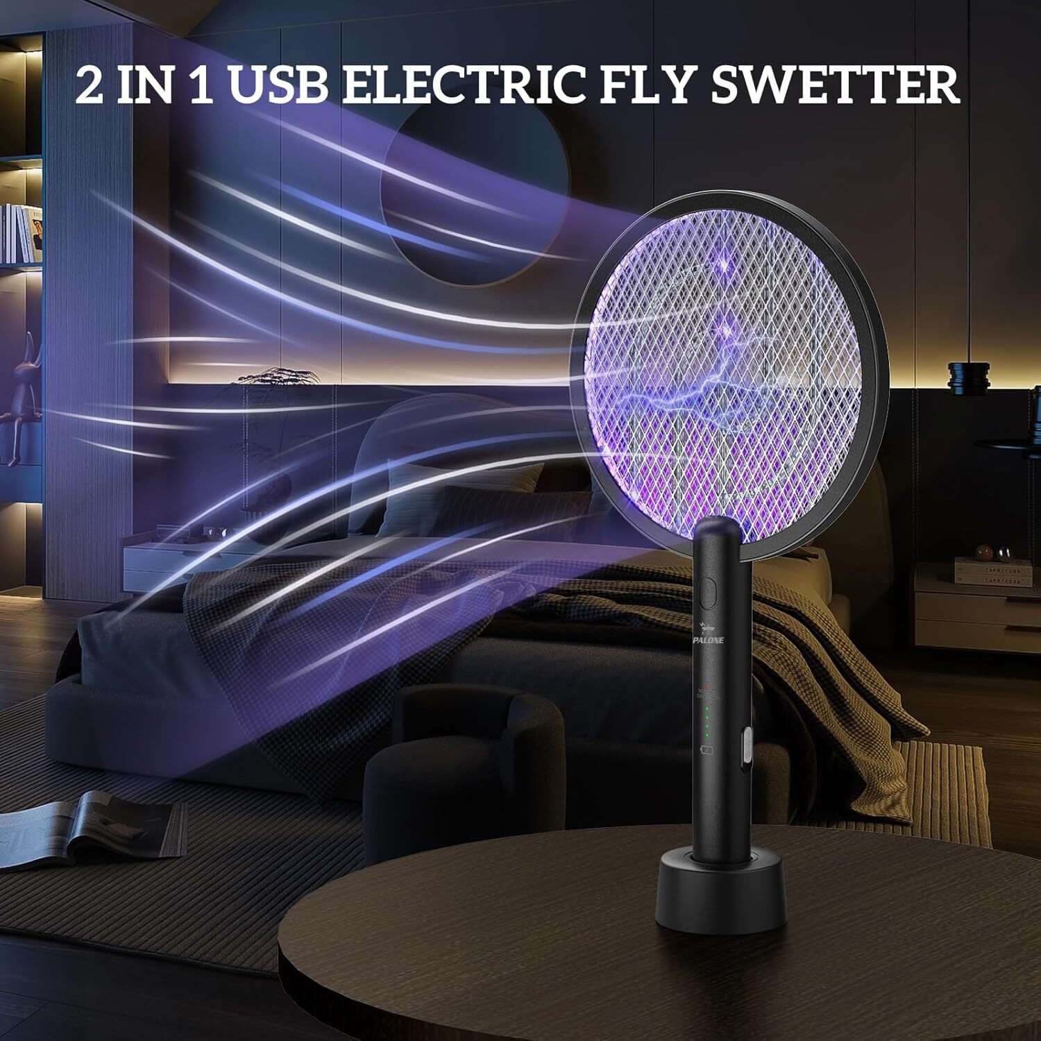 ⚡2Pack Electric Fly Swatter Bug Zapper Zap Mosquito Killer Pest Insect Racket