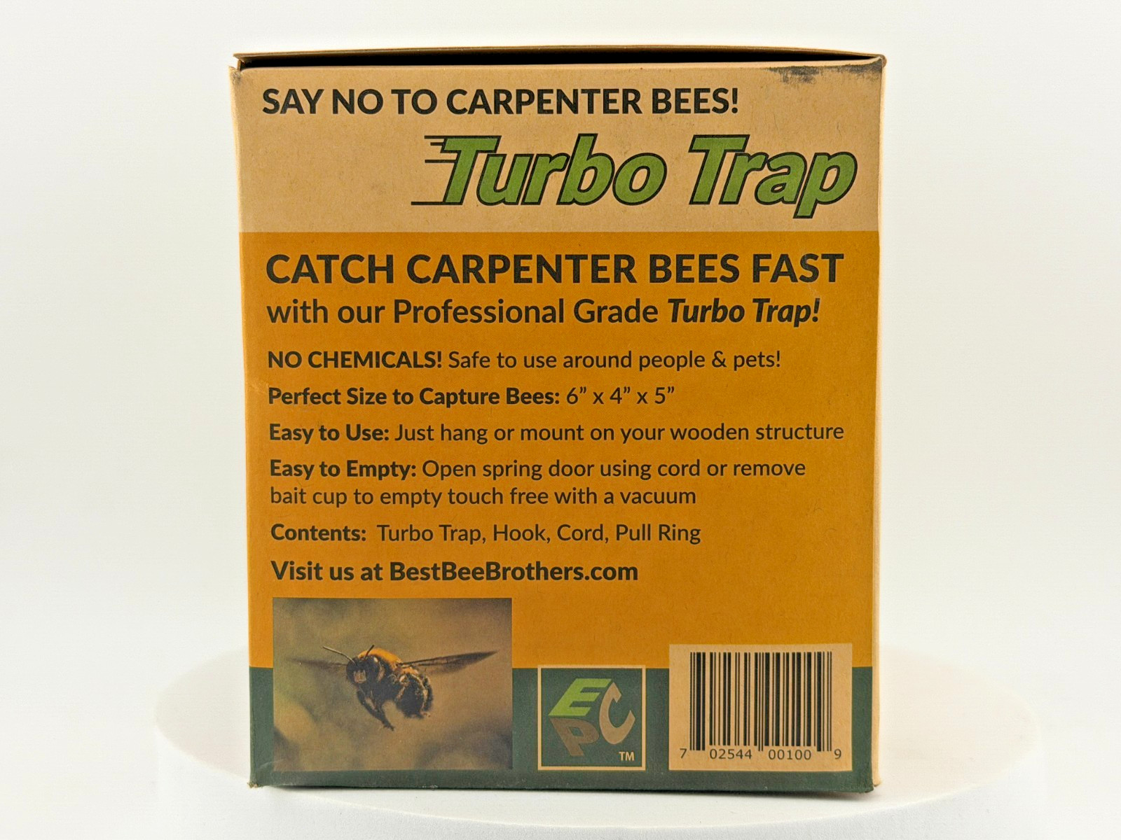 Best Bee Brothers Carpenter Bee Trap: Internal Turbo Funnel, Large Viewpoint