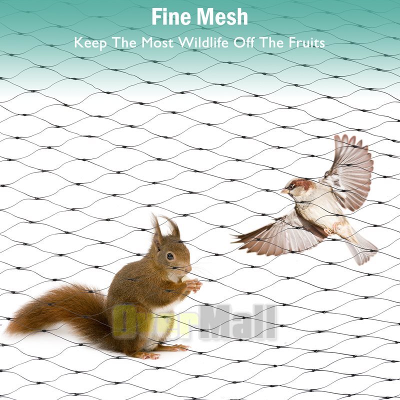 Heavy Duty Netting for Bird Poultry Aviary Game Pens 13x33FT Net Black Mesh