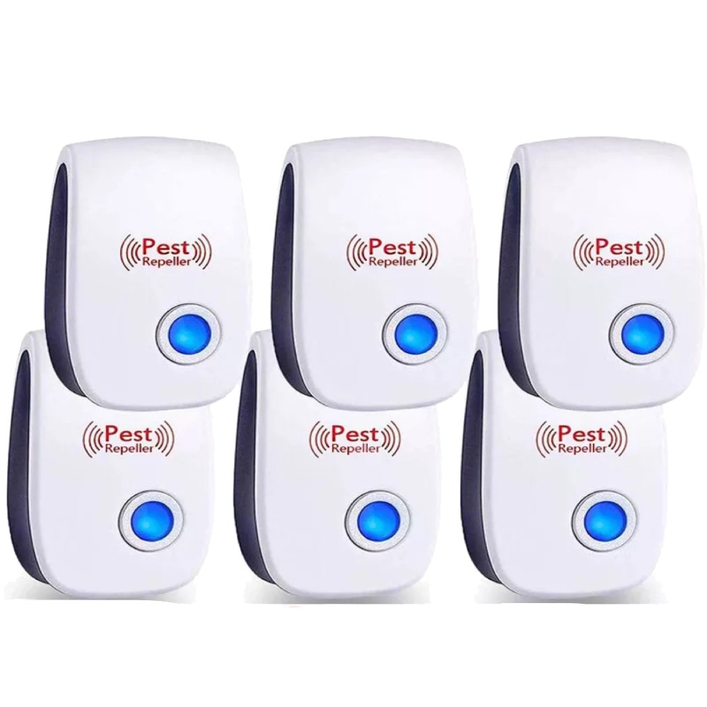 6/10pc Ultrasonic Pest Repeller Control Electronic Repellent Mice Bug Rat Reject