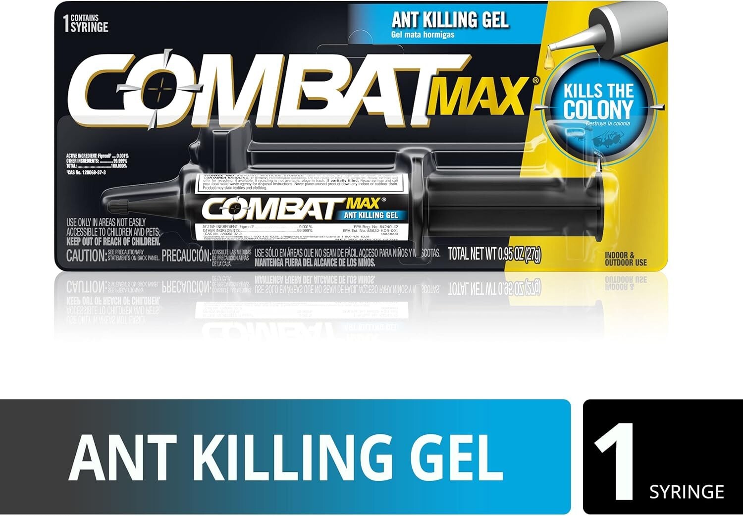 Combat Indoor and Outdoor Ant Killing Gel, 27 Gram USA Free Shipping