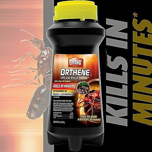 Ortho Orthene Fire Ant Killer1, Kills Queen, Destroys up to 162 Mounds, 12 oz