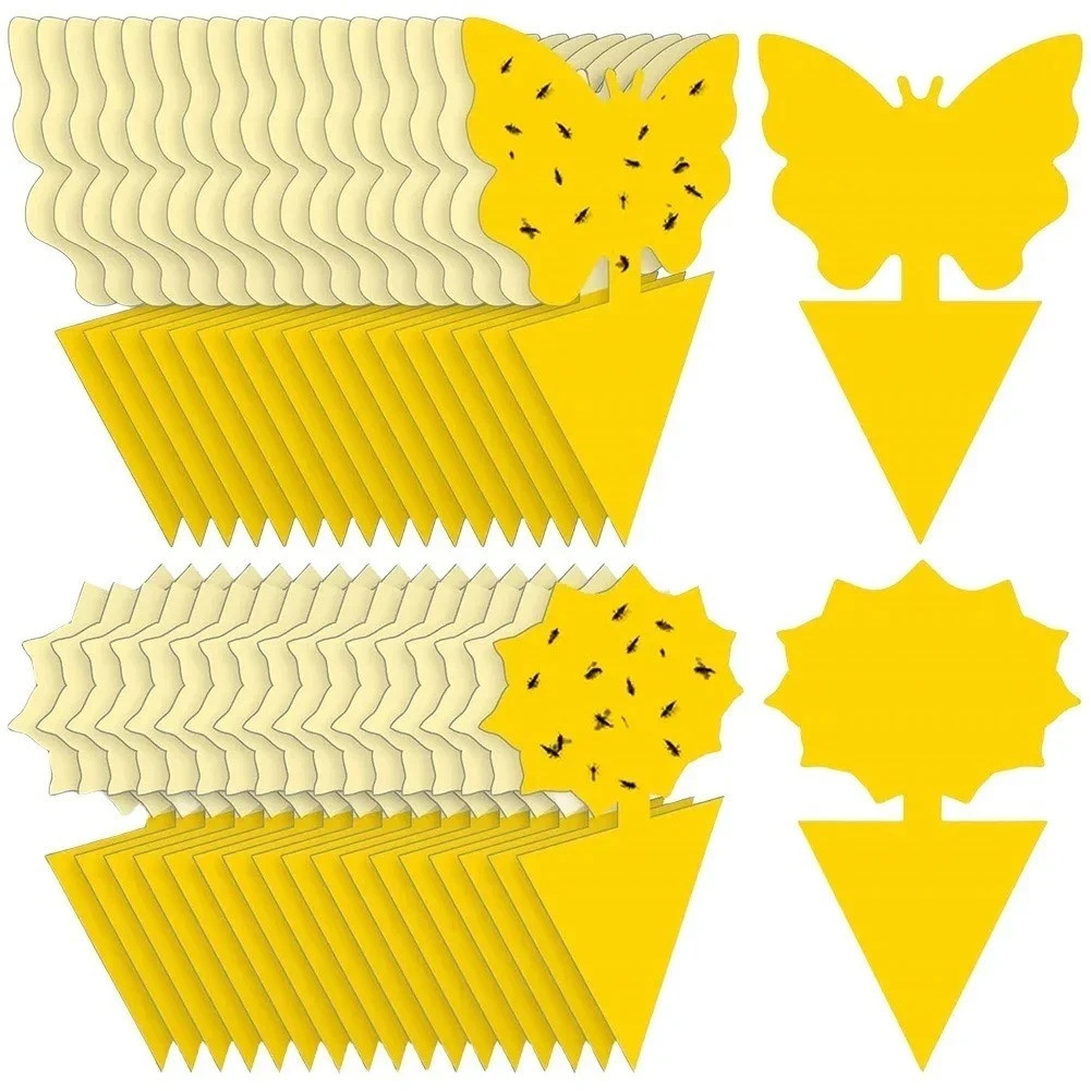 20 PCS Sticky Fruit Fly Traps, Fungus Gnat Killer Trap use Indoor Outdoor