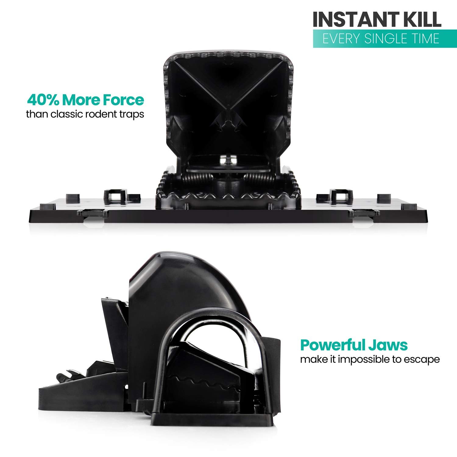 Pet-Safe & Child-Safe Rat Traps w/Tunnel Design – Dual Entry for Better Captu…