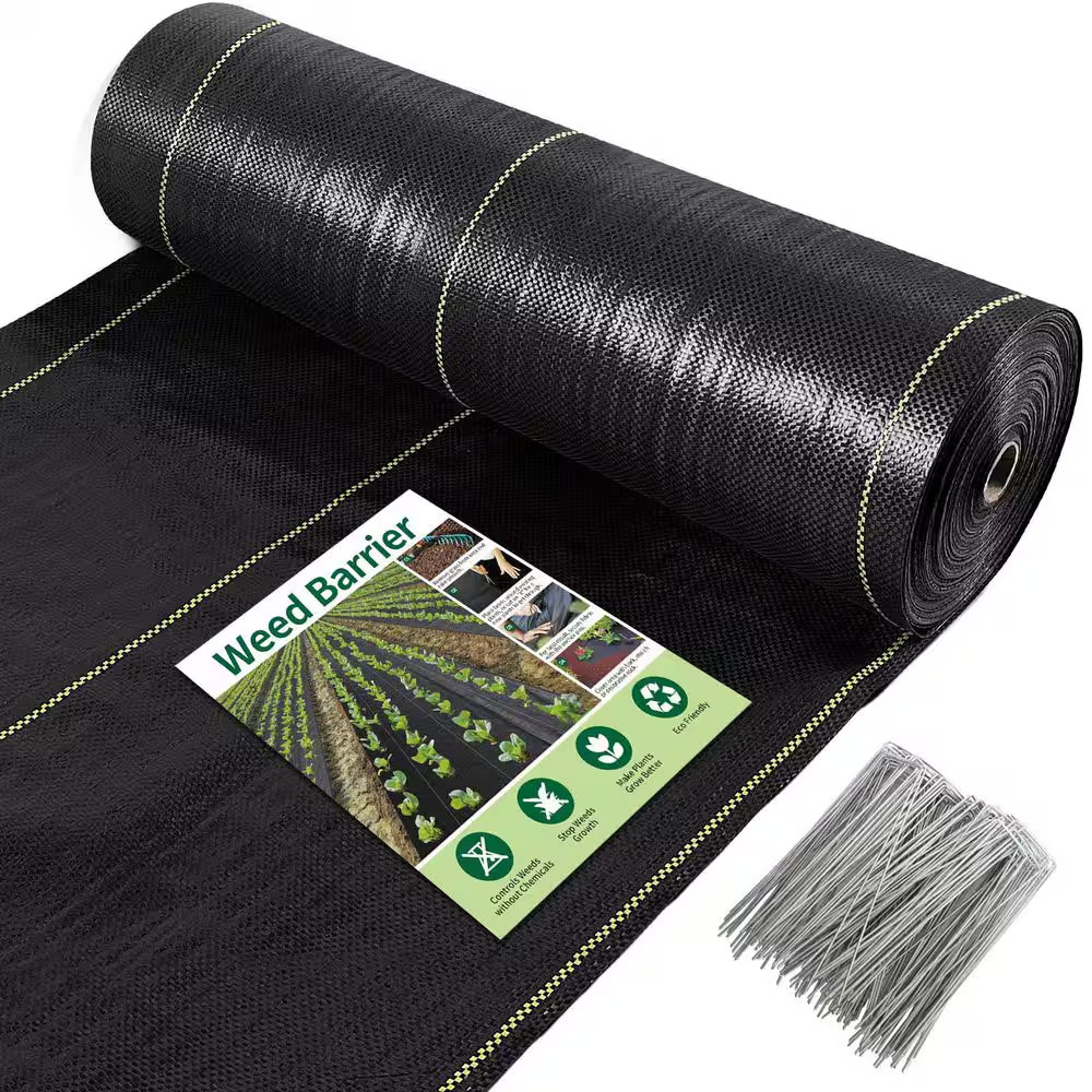 6 Ft. X 300 Ft. Polypropylene Premium Weed Control Landscape Fabric, Woven Weed