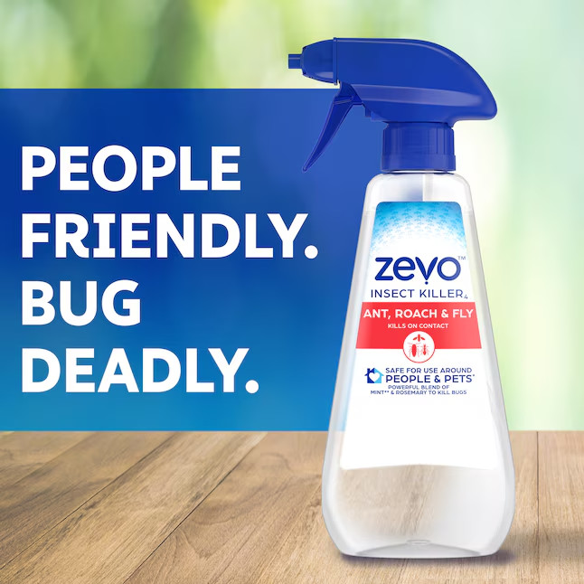 Zevo Instant Action Multi-Insect Killer Ant Roach Fly Spray Ready to Use 12oz
