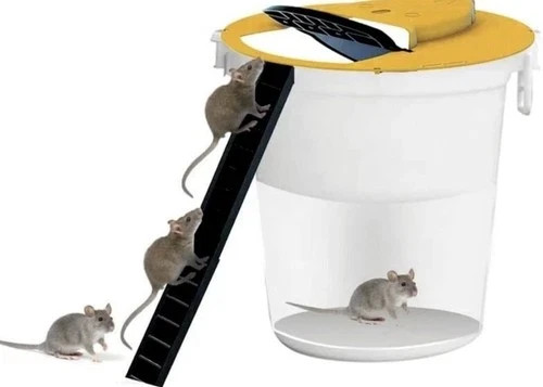 Mouse Rat Trap Flip & Slide Mouse Trap Bucket Catcher Mousetrap Slide Bucket Lid