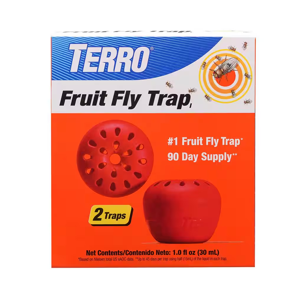Indoor Fruit Fly Trap, (2-count) , Terro Traps, In Built With Window Sinks…