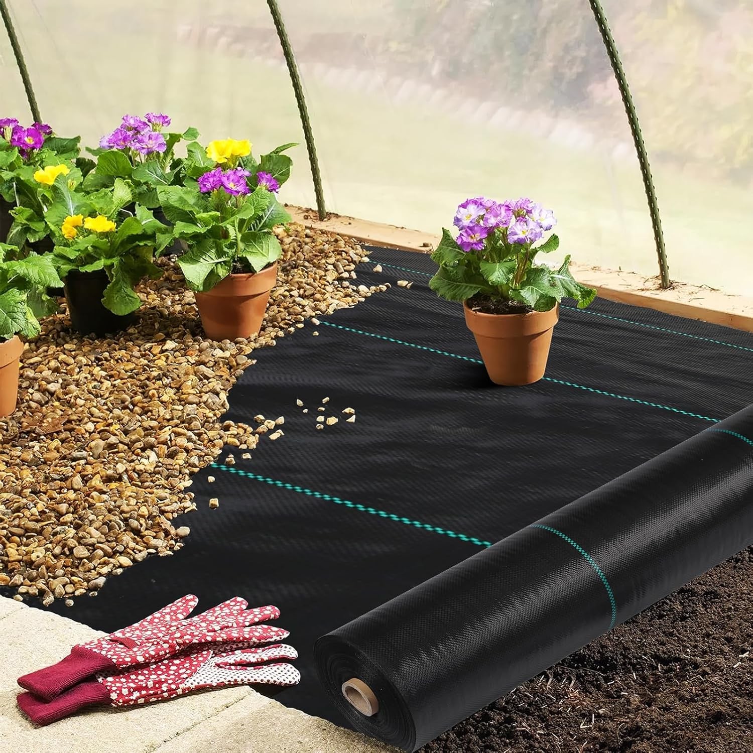 3x600FT/36×7200 IN 2.4oz Weed Barrier Landscape Fabric Ground Cover Weed Control