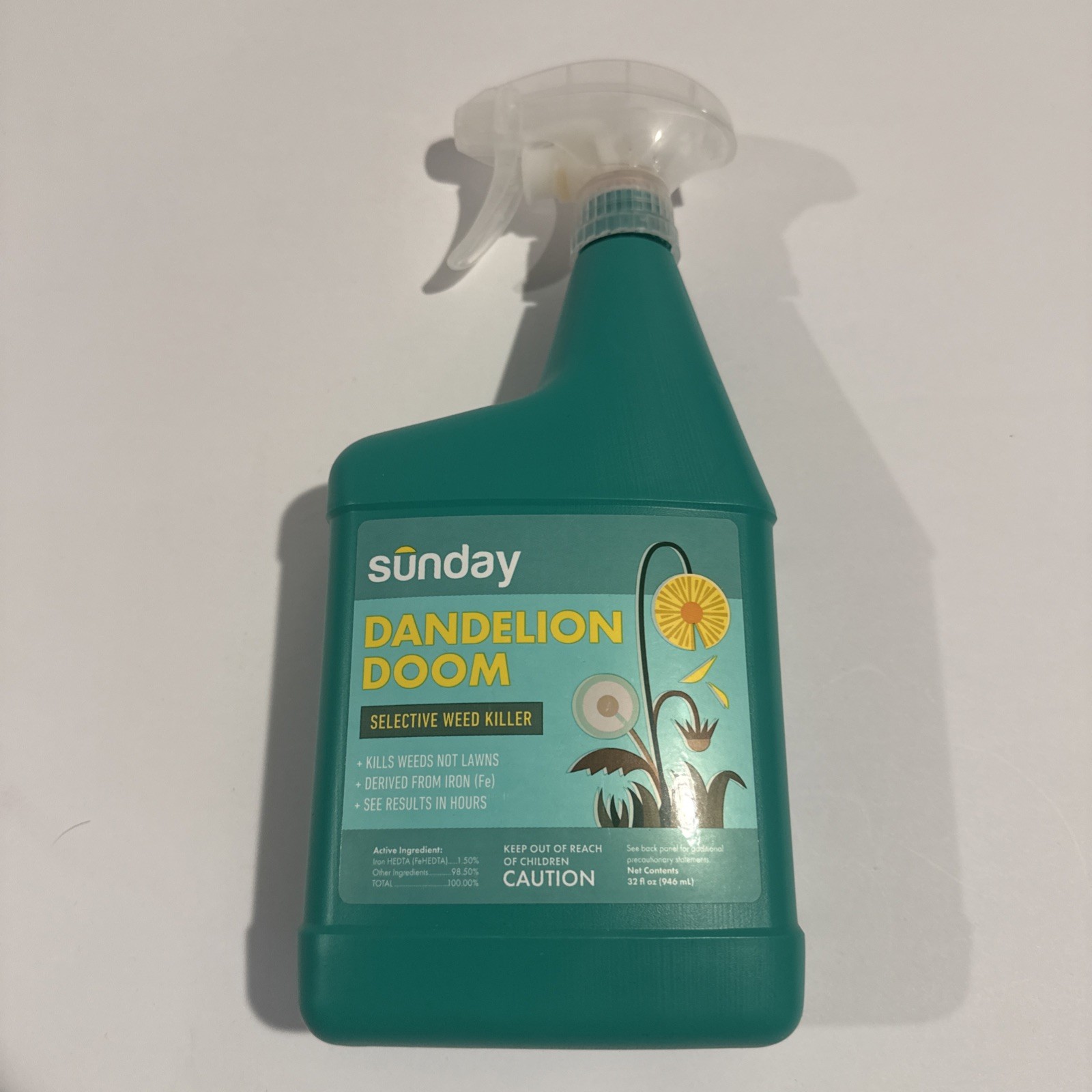 SUNDAY Dandelion Doom Herbicide Spot Treatment – Kills Weed Not Lawns! – NEW!
