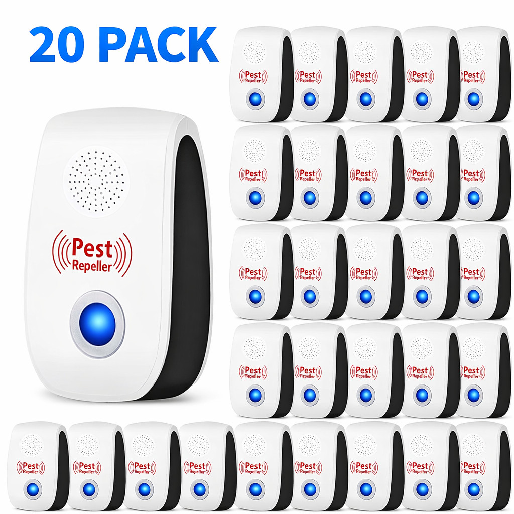 Ultrasonic Pest Control Repellers 20pcs Electronic Repellent Mice Rat for Indoor