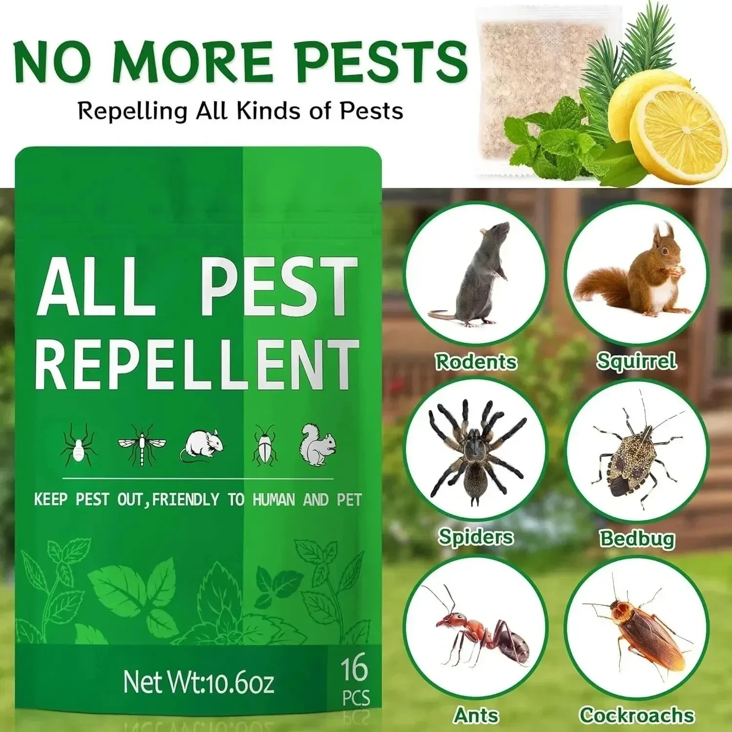 Vamoose Natural Rodent Repellent – 24 Pack Peppermint Oil – Mice & Rat Deterrent