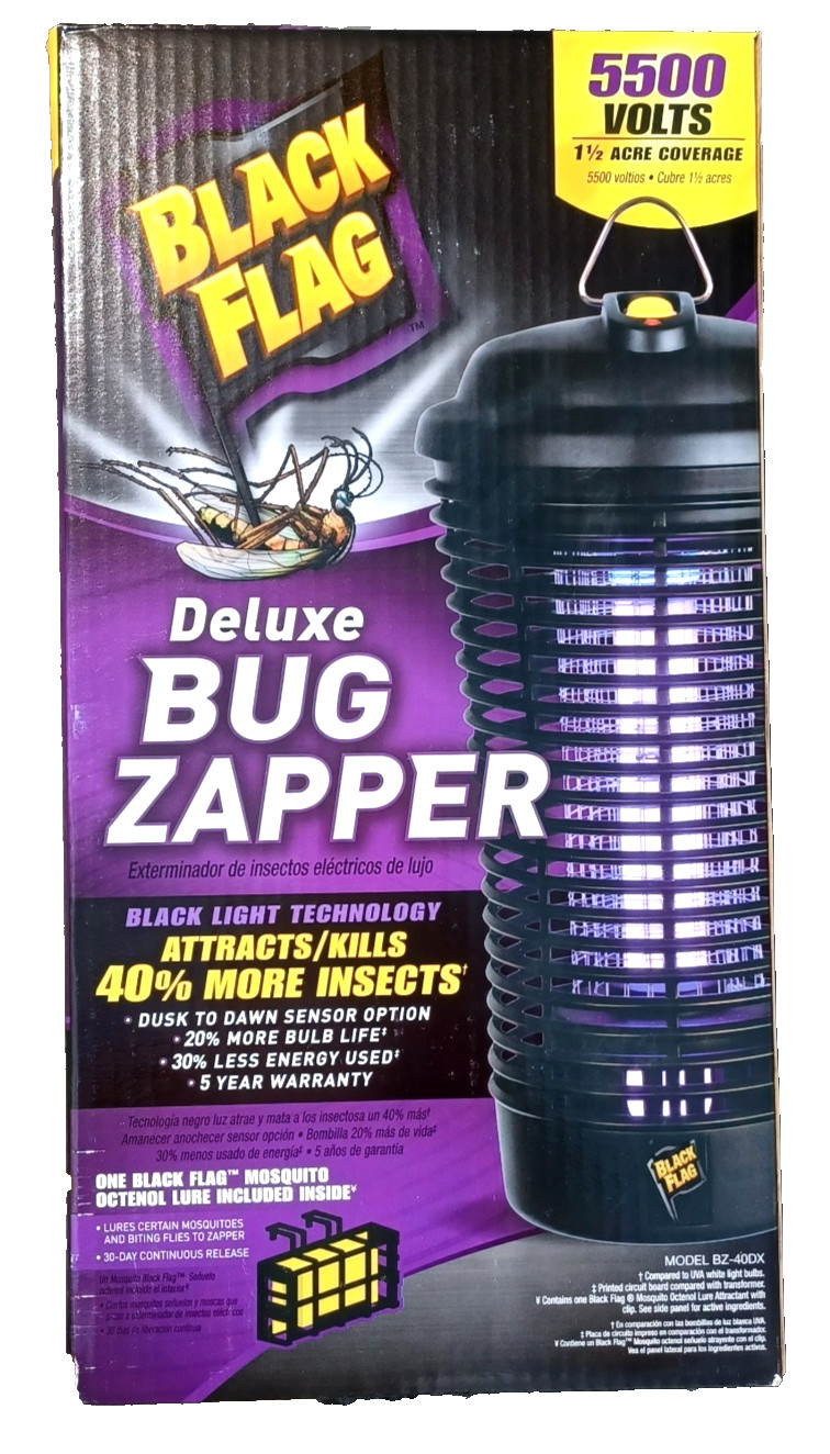 BLACK FLAG 40-Watt Bug Zapper Outdoor Lantern #BZ-40DX (BRAND NEW)