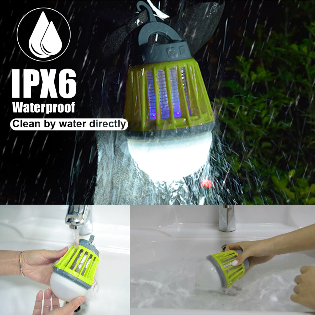 Bug Zapper Light Outdoor Mosquito Insect Fly Killer Lamp Traps with LED Lantern