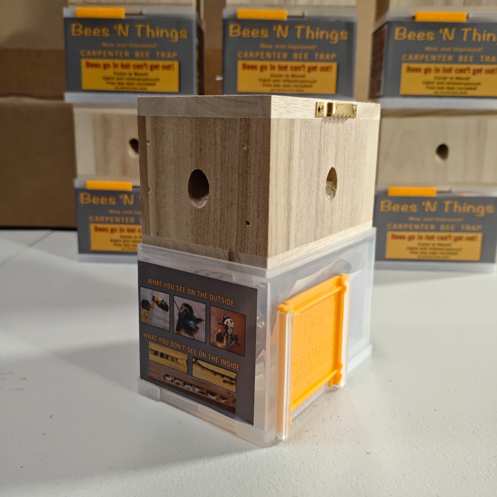 NEW Bees N Things Carpenter Bee Trap – Lot Of 9 – Wood Outdoor Non-Toxic