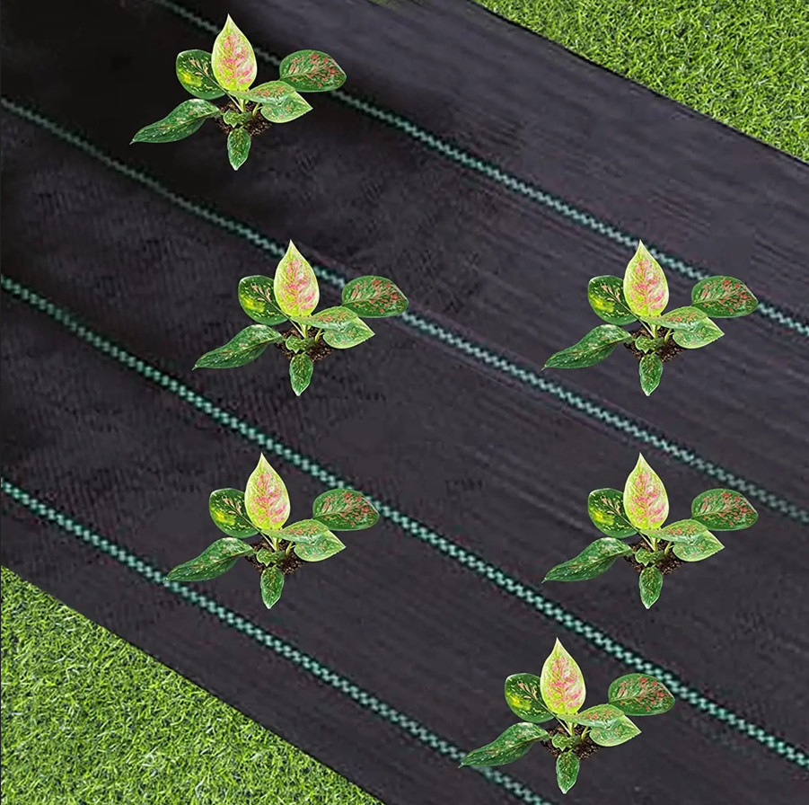 1pcs Heavy Duty PE Weed Barrier Fabric & Anti-Slip Outdoor Ground Cover – NEW