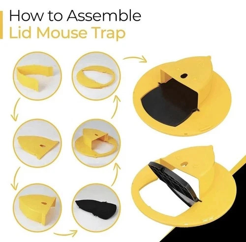 Mouse Rat Trap Flip & Slide Mouse Trap Bucket Catcher Mousetrap Slide Bucket Lid