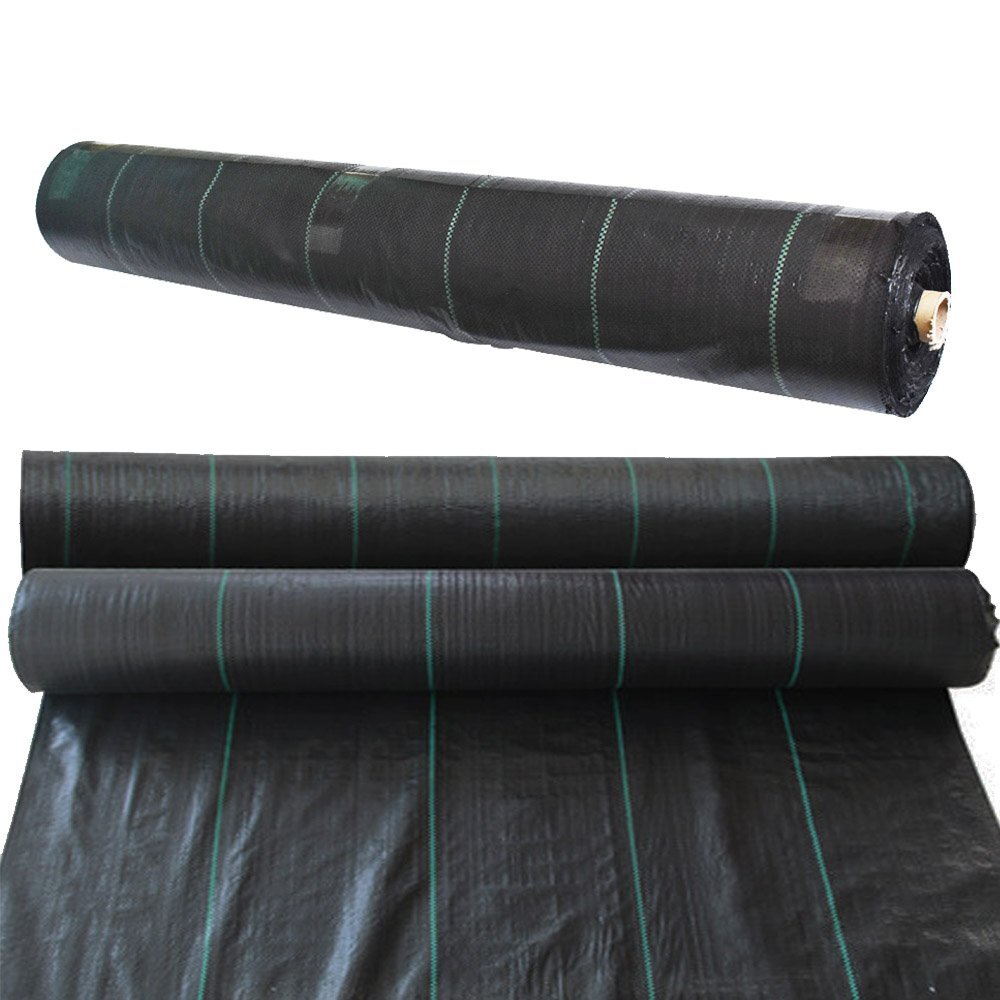 Weed Barrier Fabric Woven Earthmat Ground Cover Heavy-Duty Landscape US
