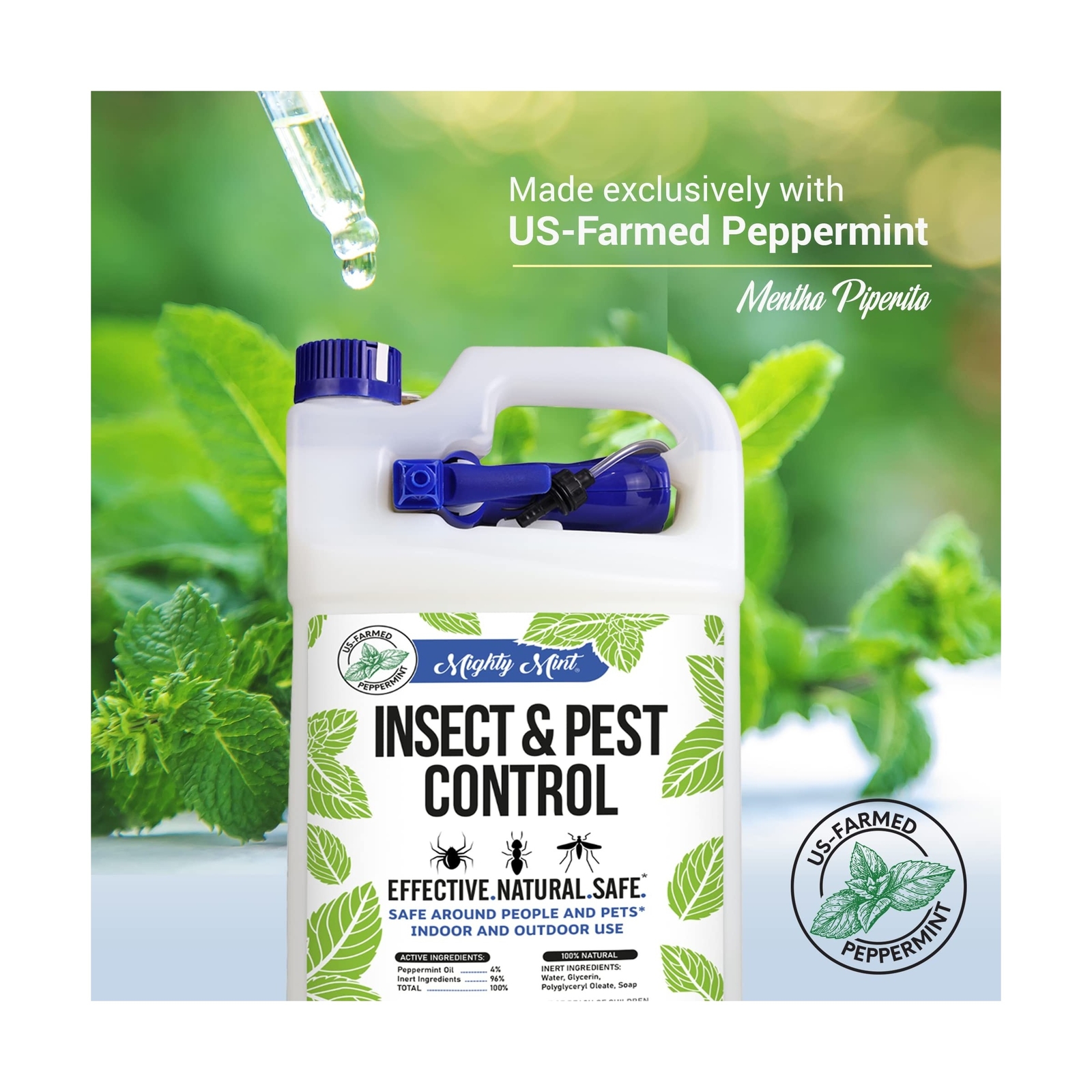Mighty Mint Gallon (128 oz) Insect and Pest Control Peppermint Oil – Natural …