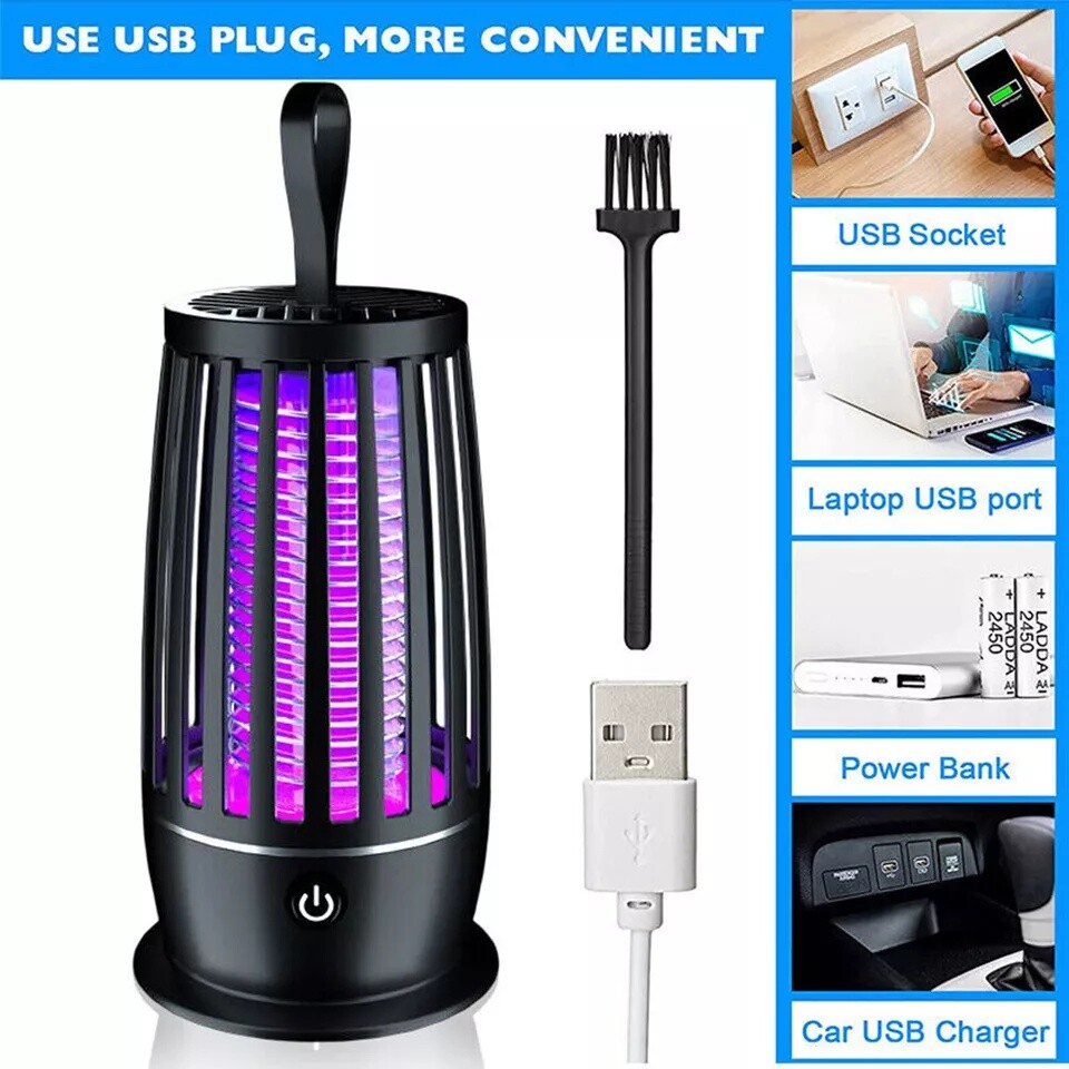 2PACK Electric Fly Bug Zapper Mosquito Insect Killer LED Light Control Lamp Home