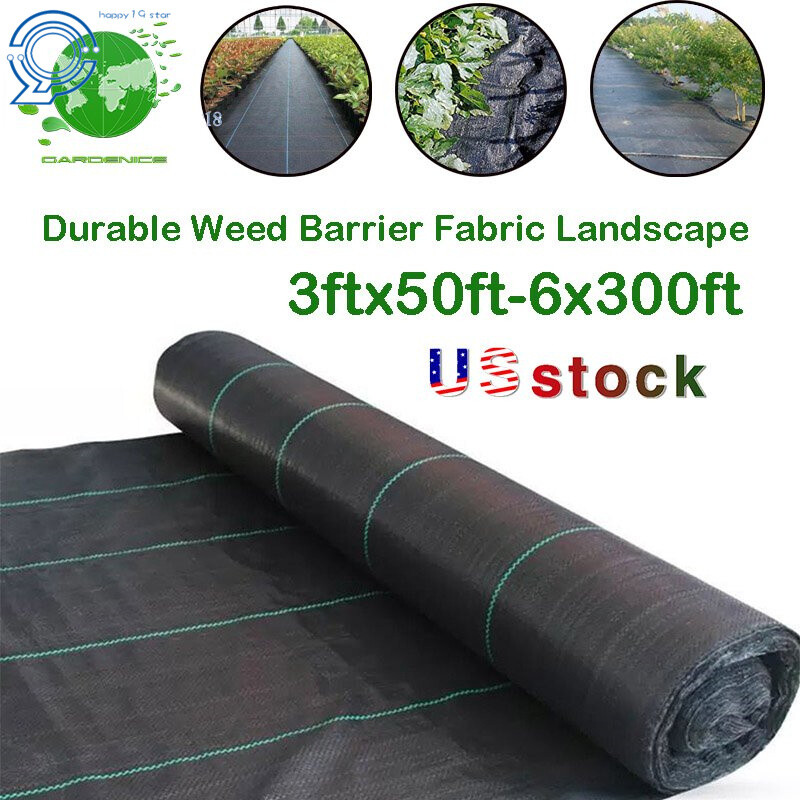 Durable Weed Barrier Landscape Fabric 3.2oz PP Woven Ground Cover Chemical-Free