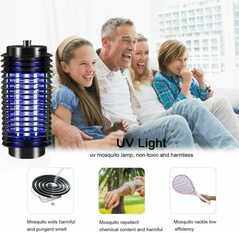 2Pack Electric UV Mosquito Killer Lamp Outdoor/Indoor Fly Bug Insect Zapper Trap