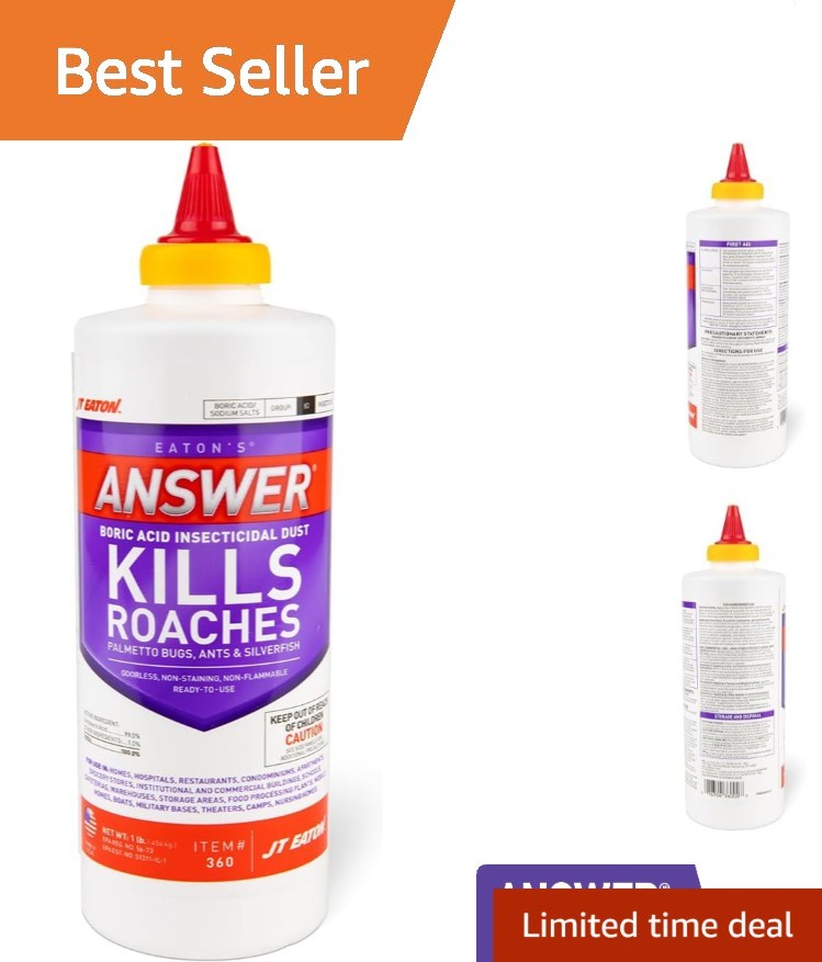 Multi-Purpose Boric Acid Powder – Eliminate Roaches, Ants & Silverfish Safely
