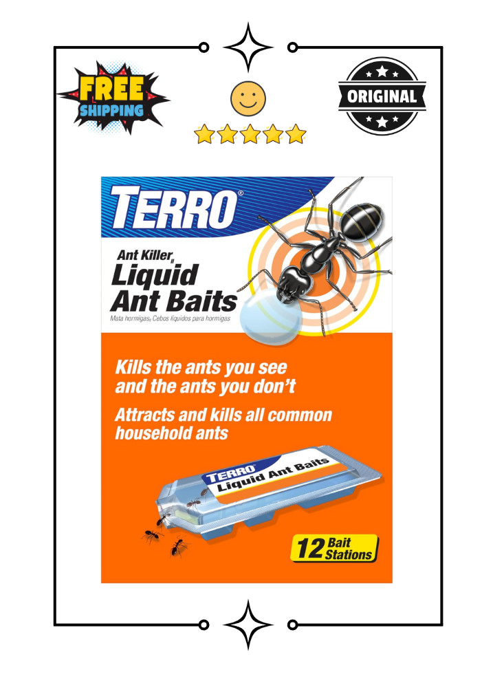 Ant Killer Bait Stations T300B – Liquid Indoor Trap – 12 Count TERRO