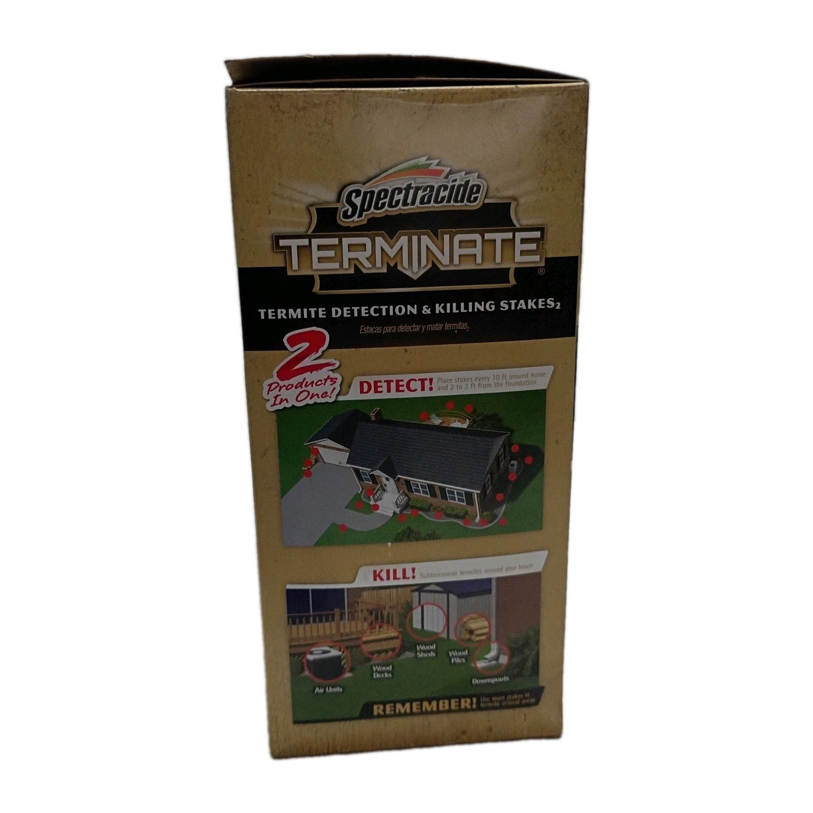 Terminate Termite Detection & Killing Stakes 15 Counts Install in Ground