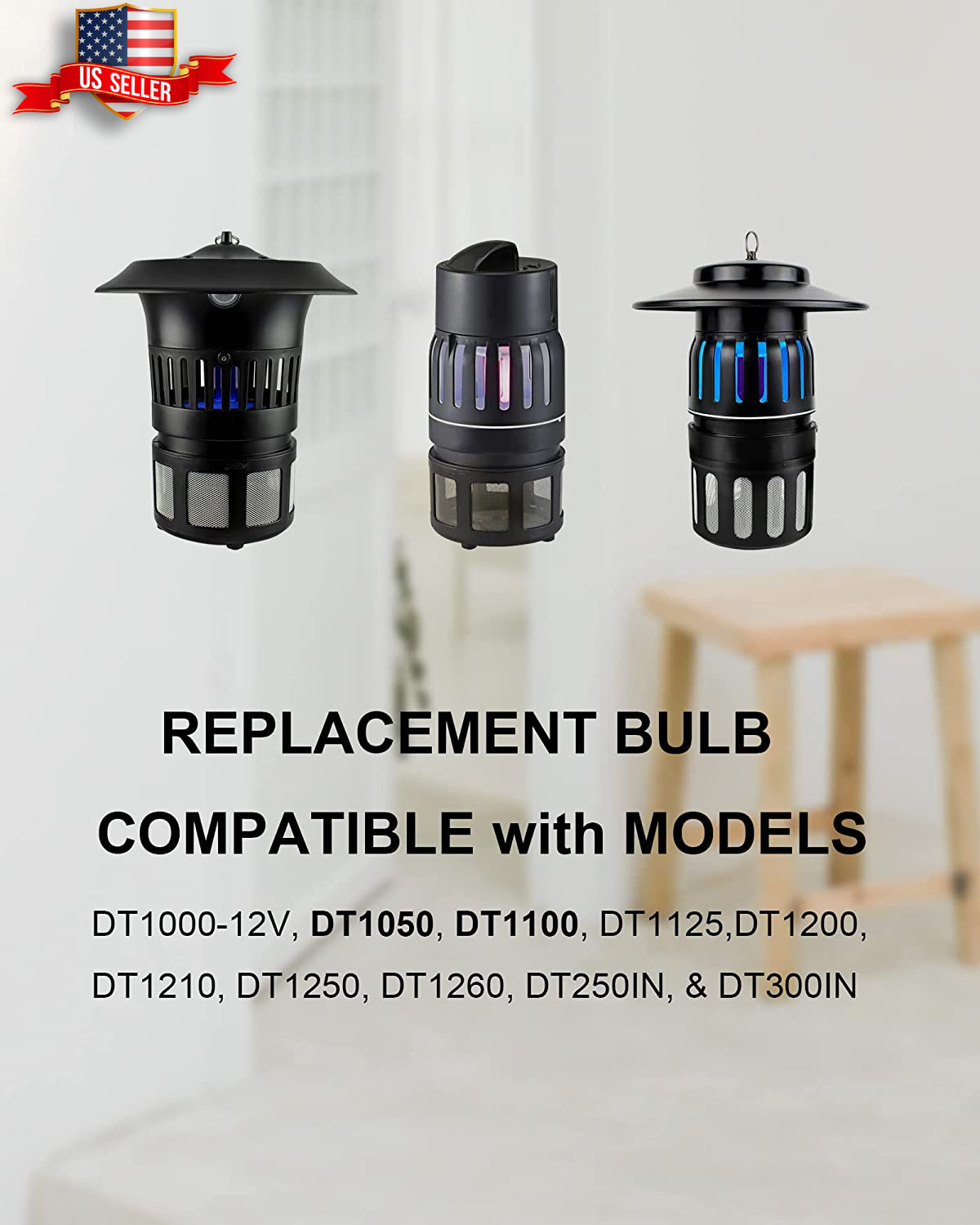 4pcs Bug Zapper Replacement UV Bulbs 41050 Compatible With Dynatrap DT1050 more