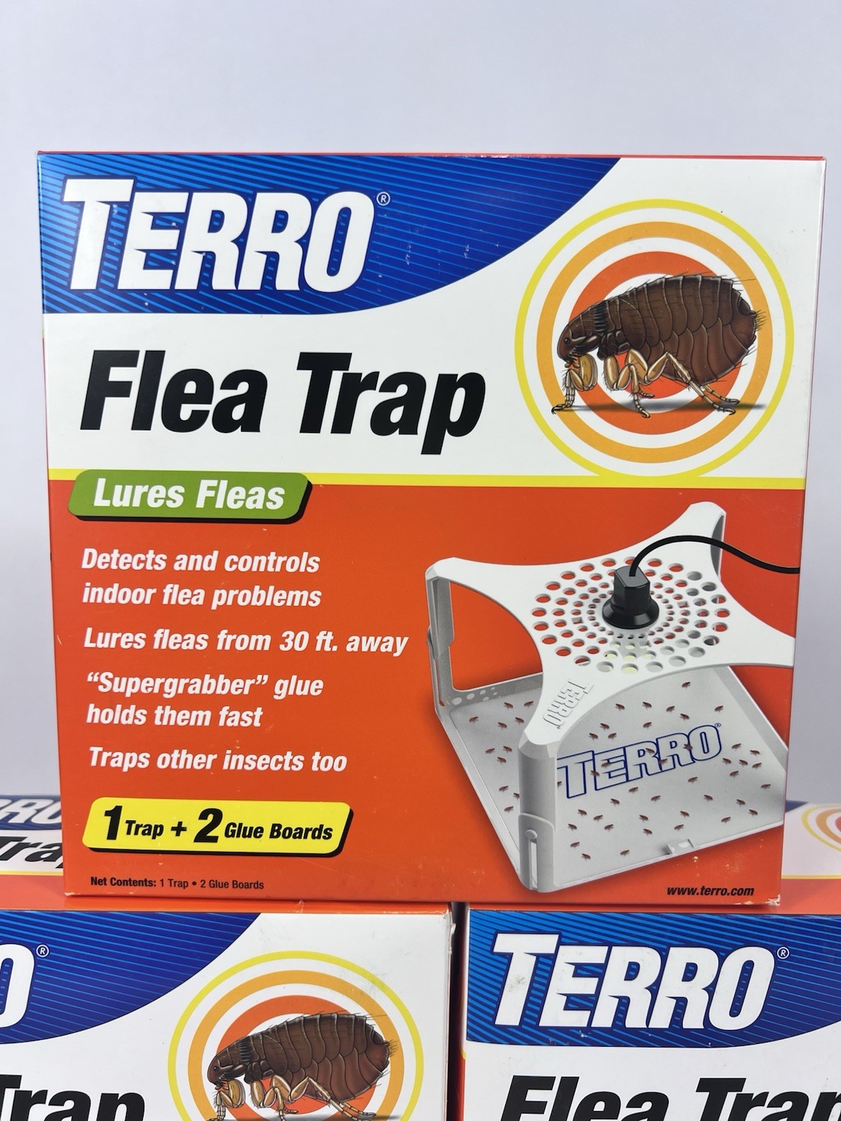 Terro Flea Trap Lure T230 Electric Indoor Insect Light Killer 3 Pack Lot Set