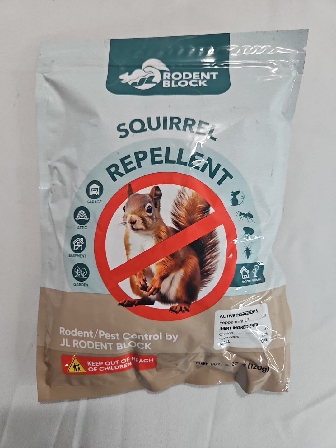 New Rodent Block Pouch 6 Pack Pest Repellent All Natural Ingredients Per Safe