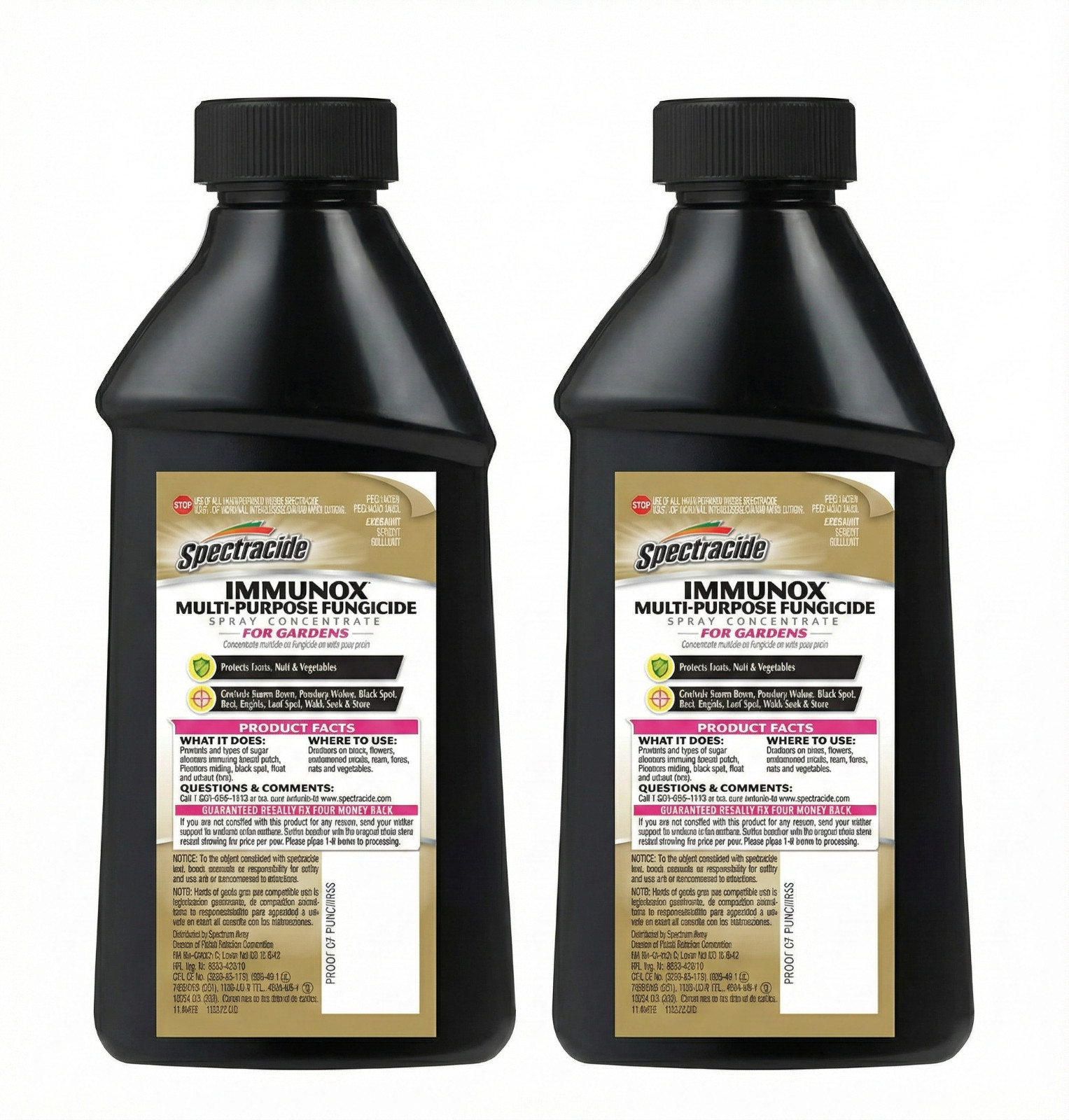 2-PACK Spectracide Immunox Multi-Purpose Fungicide Spray Concentrate 32oz total