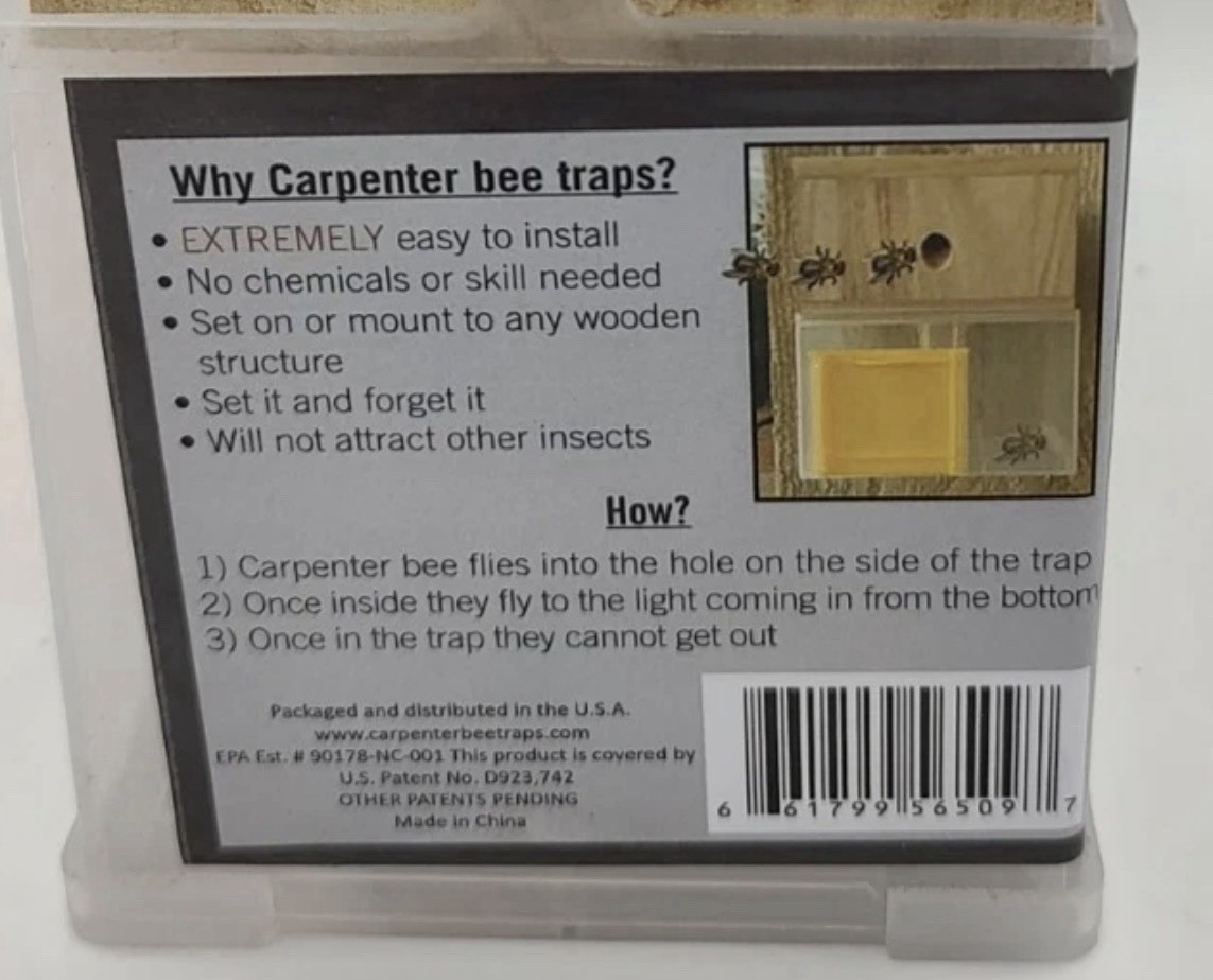 New Bees ‘N Things Outdoor Carpenter Bee Traps – Lot of 6