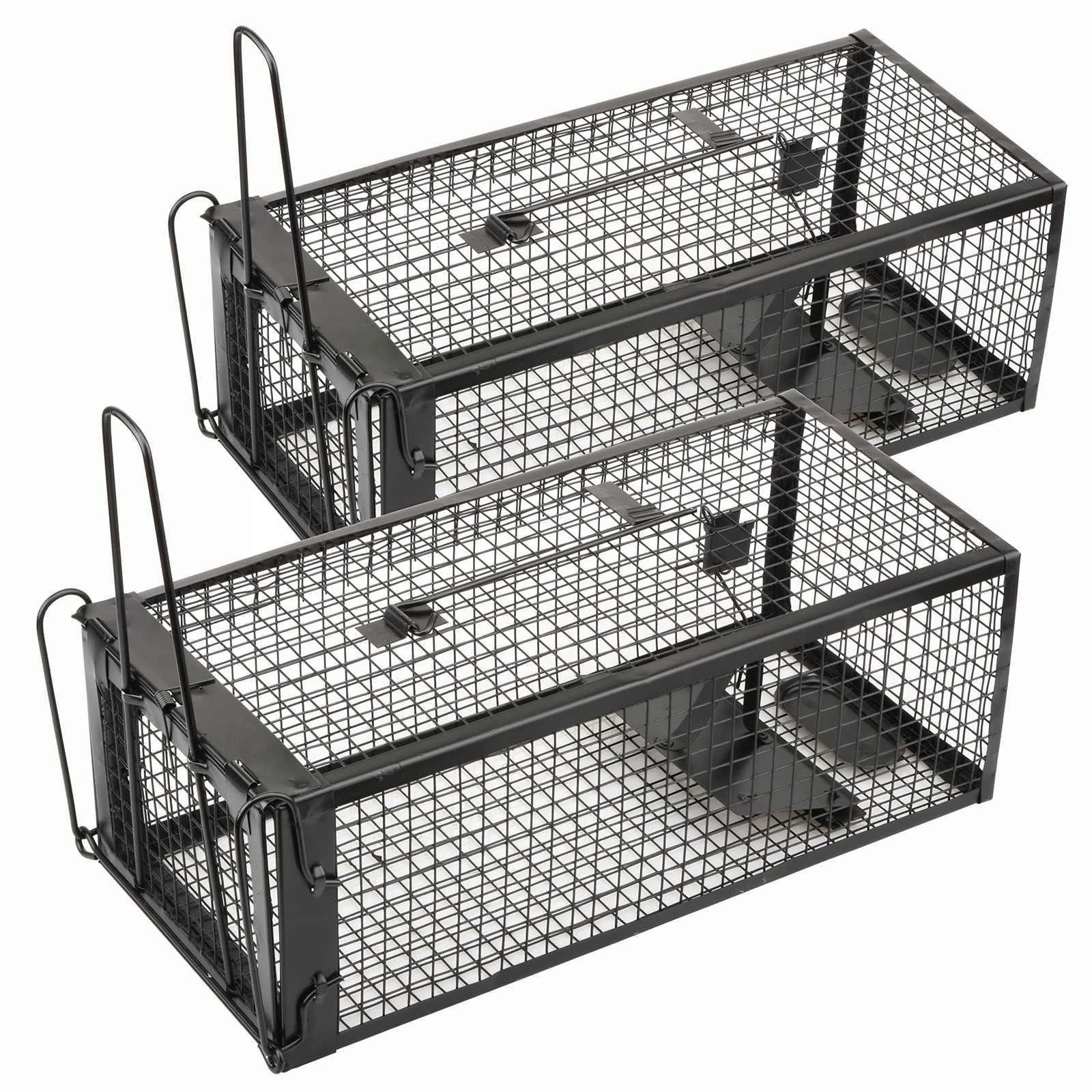 2-Pack Humane Catch-and-Release Cage Device 12.5 x 5.5 x 4.5 in.