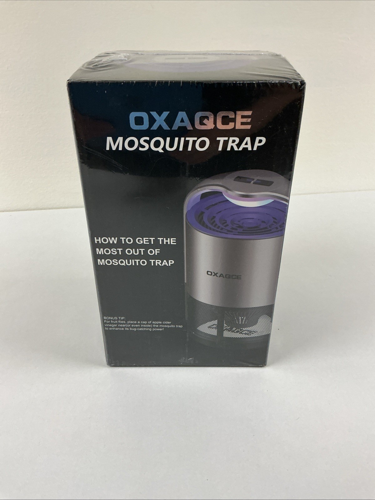 *OXAQCE Indoor Fly Trap – Fruit Fly & Mosquito Zapper Gray G67