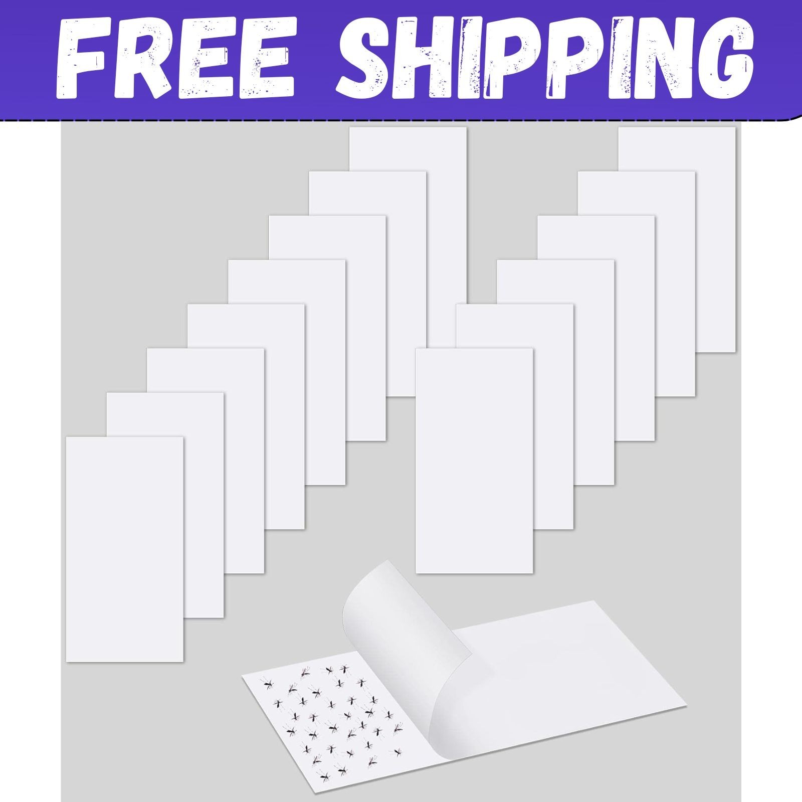 40 Pack Replacement Glue Boards Sticky Cards Mosquito Trap Sticky Traps Insect