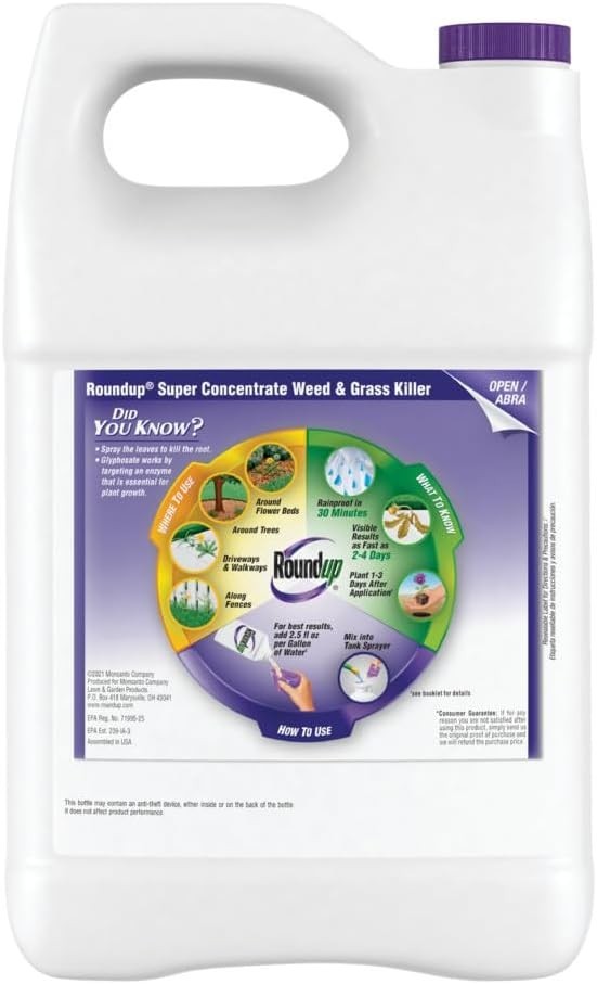 Roundup Super Concentrate Weed & Grass Killer 128 fluid oz.